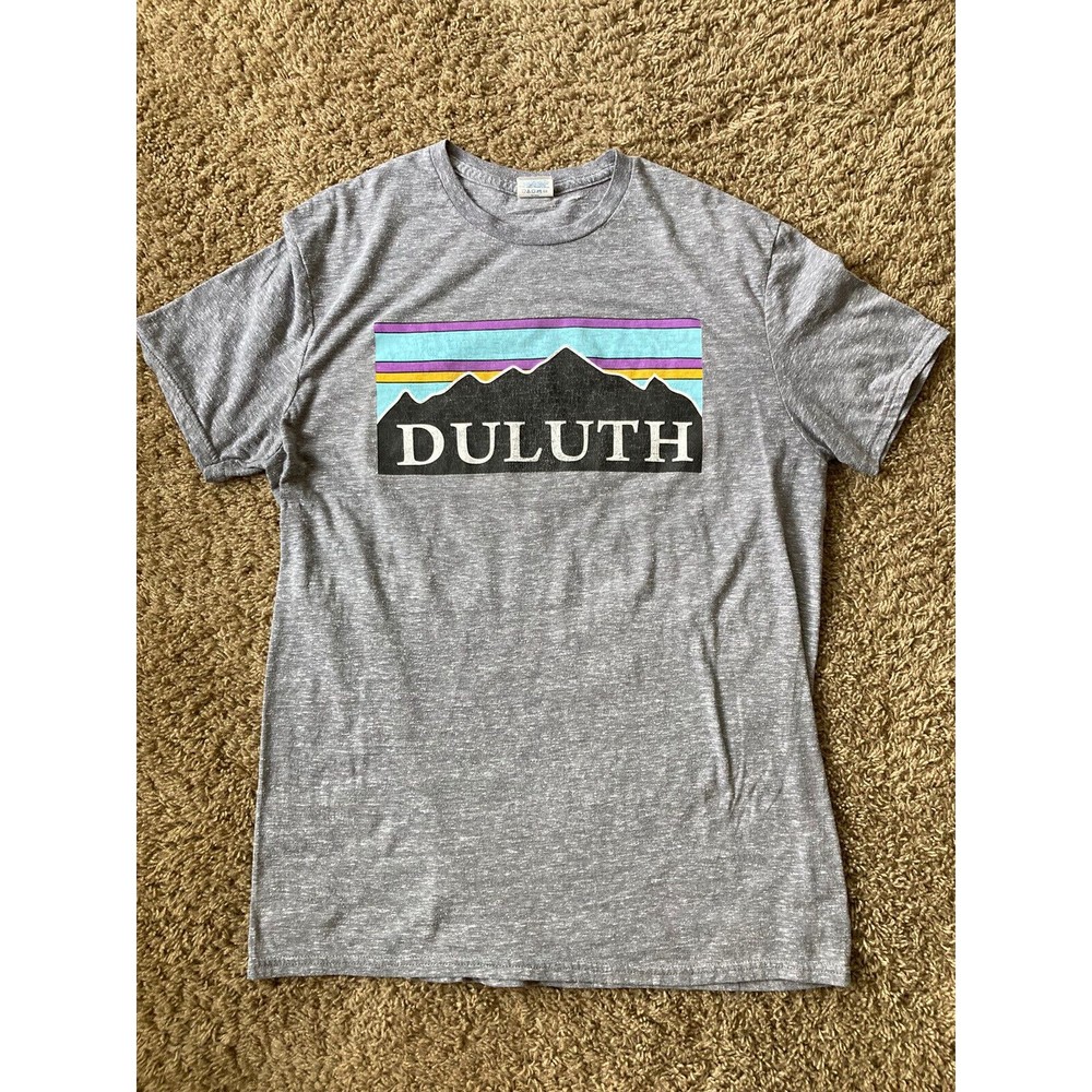 Mens/Unisex Duluth Graphic T-Shirt Heather Gray Size Large